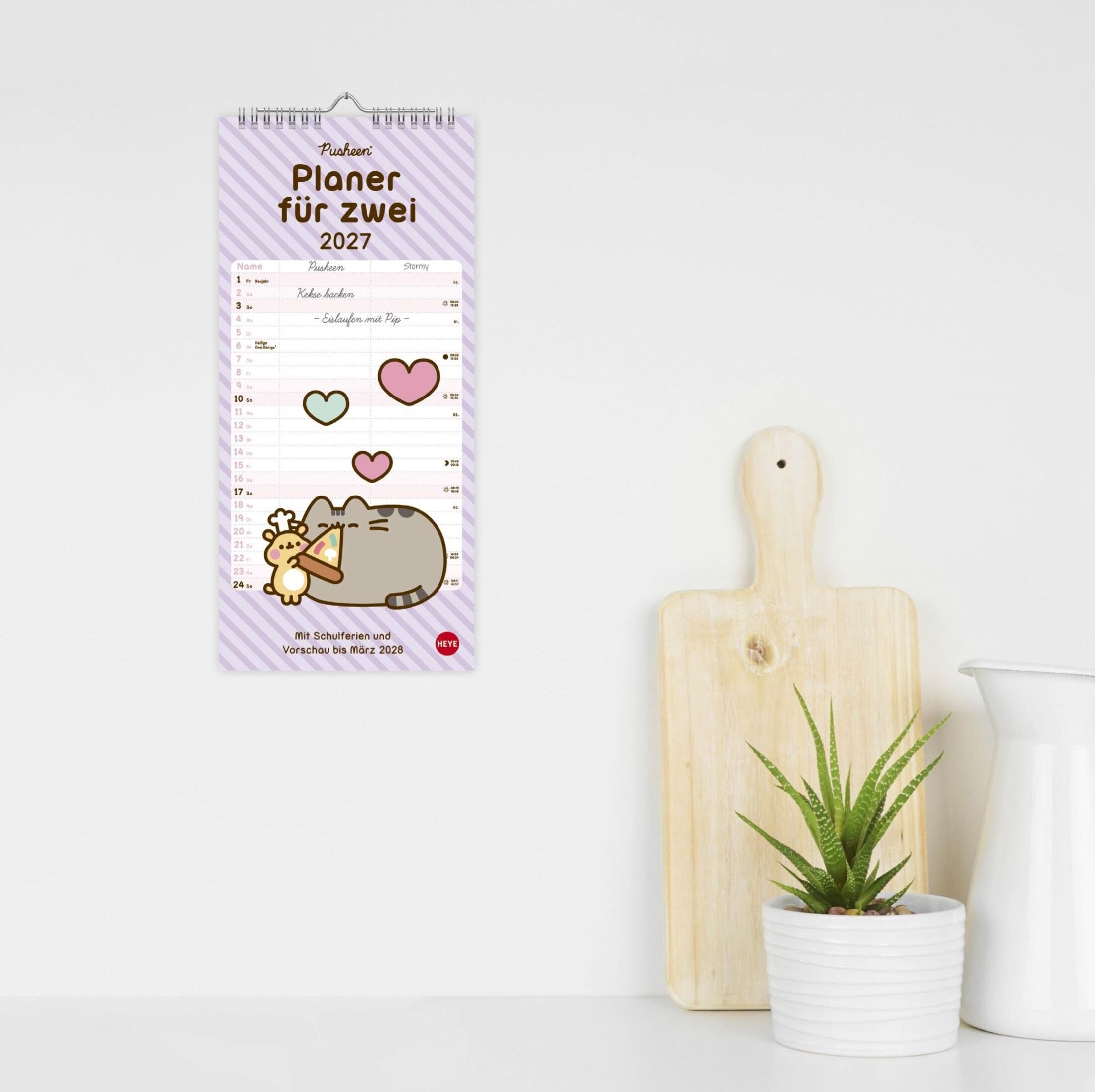 Heye Pusheen Planer für zwei 2027