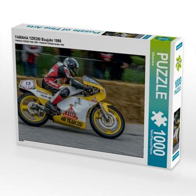 CALVENDO Puzzle YAMAHA YZR250 Baujahr 1986 | 1000 Teile Lege-Größe 64 × 48 cm Foto-Puzzle für glückliche Stunden