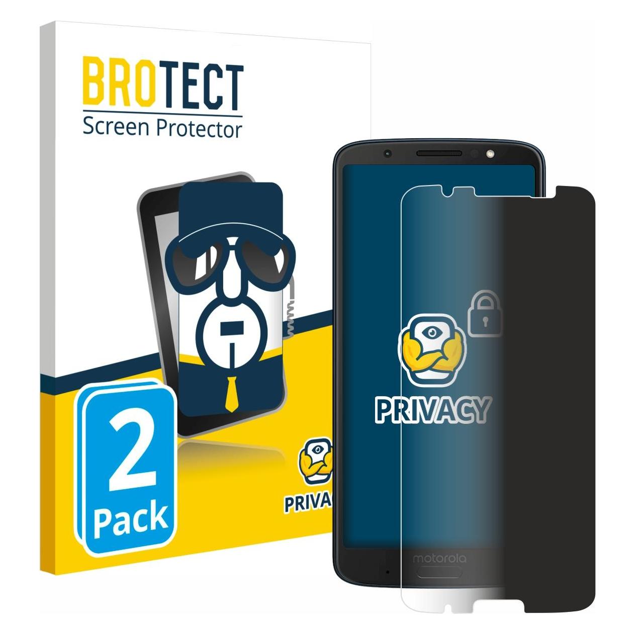 Brotect Sichtschutzfolie Anti-Spy Privacy Folie Blaulicht-Schutz (Motorola Moto G6 Plus) (4333140)