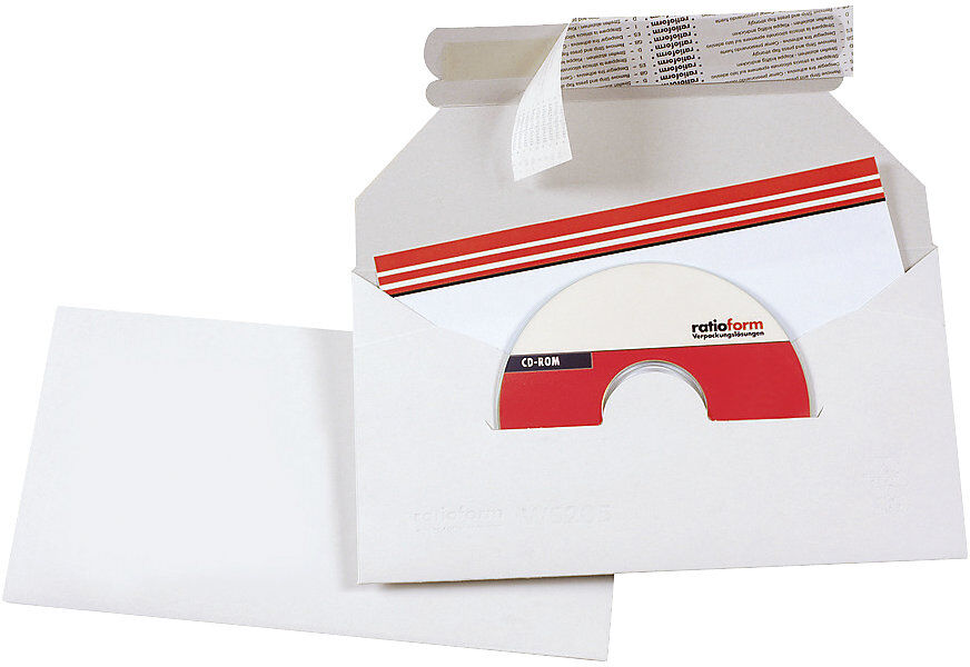 Versandtasche Printstar weiß, VE 100 Stk, Innen-LxB 370 x 285 mm, ab 5 VE ratioform