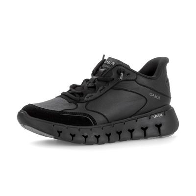 Sneaker GABOR "Sneaker low", Damen, Gr. 37, schwarz, Schuhe Sneaker