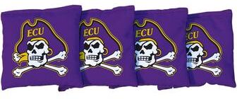 Skip's Garage East Carolina University ECU Pirates Purple Cornhole Bags