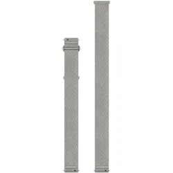 Garmin Ersatzarmband (Echtleder, Fabric, Nylon, Polyamid, Stoff), Uhrenarmband, Beige, Grau