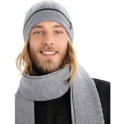 ICEBREAKER Unisex Mützen/Sturmhauben He/Uni Waypoint Beanie, Größe ONE SIZE in Grau Grau