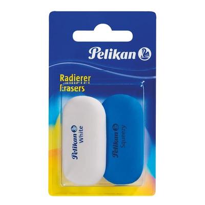 Pelikan Radierer Blue & White aus Kunststoff, 2er Set