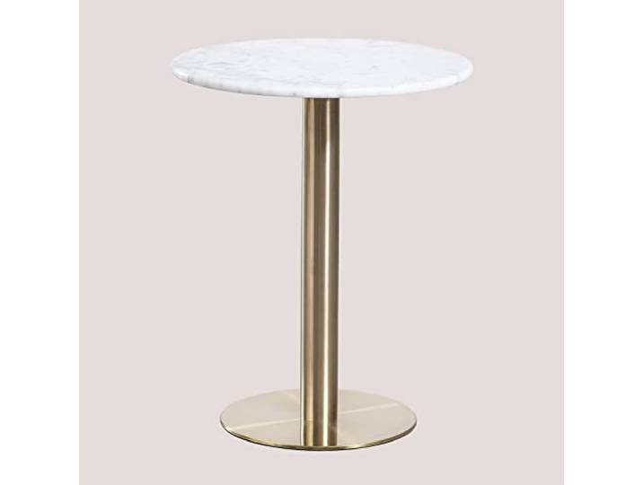 SKLUM Runder Bartisch aus Cosmopolitan Marmor Champagner-Gold Ø60 cm