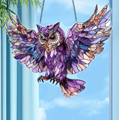 Uplift Curations Colorful Owl Hanging Wall Decor Decorative Plastic Bird Ornament For Home & Gifts Colorful Owl Hanging Wall Decor Decorative Plastic Bird Ornament For Home & Gifts