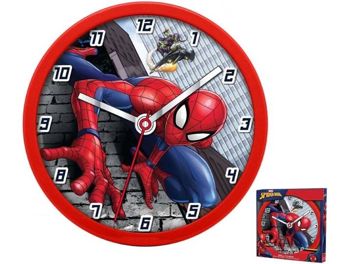 Spiderman Wandklok - Muur Klok - Spider-Man - Kinderkamer