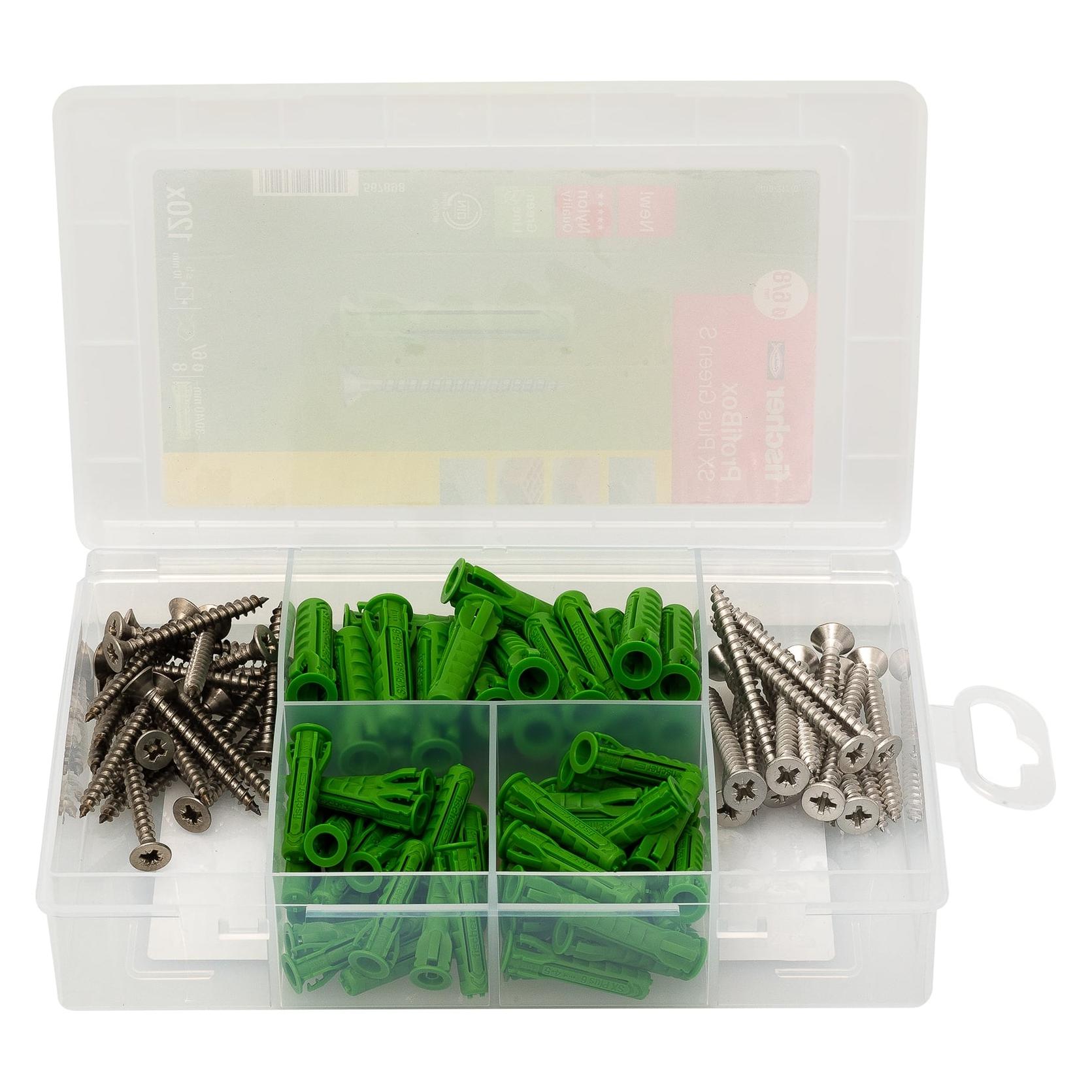 Fischer Meister-Box SX Plus Green + S A2 (120) (120 Stk.) (567898)