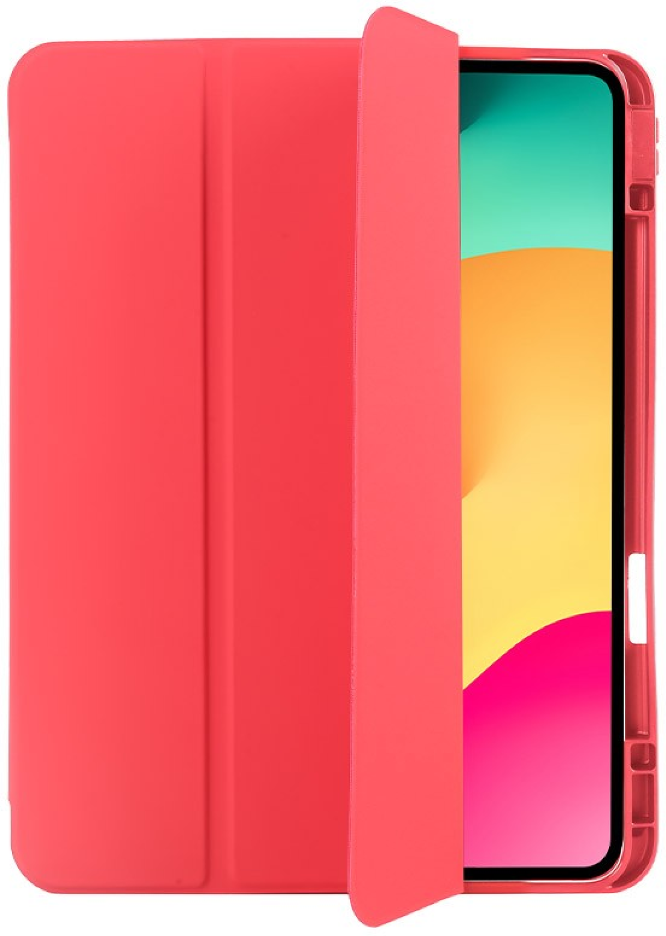 iS Capa iPad em Pele Air 11" 6 (2024) - Vermelho