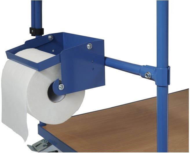 fetra Porte-rouleau de papier avec kit de montage pour chariot de table largeur 700 mm (1396/4822)