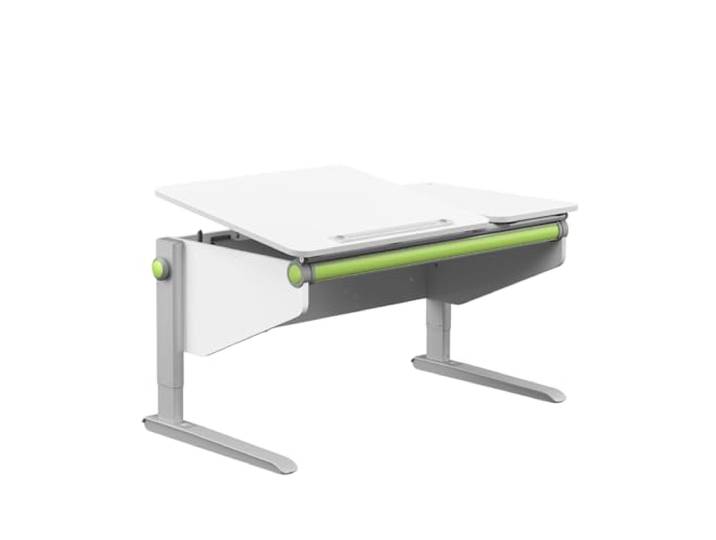 moll Winner Split Comfort Kinderschreibtisch höhenverstellbar mitwachsend & ergonomisch mit geteilter, neigbarer Tischplatte & gerundeten Ecken Schreibtisch ideal für Schulkinder Made in Germany