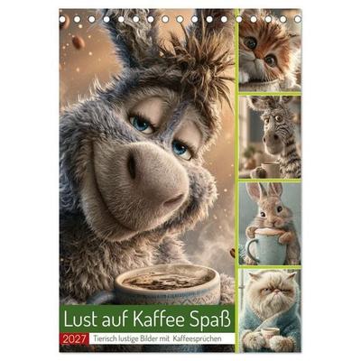 Lust auf Kaffee Spaß (Tischkalender 2027 DIN A5 hoch), CALVENDO Monatskalender