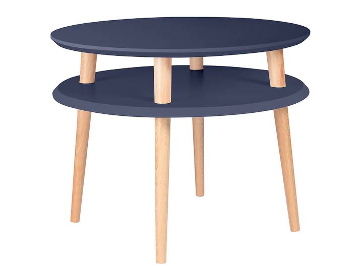 Table basse 57 x 45cm Noir/Anthracite