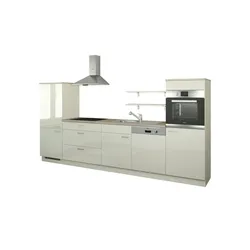 CUBO15 Küchenzeile ohne Elektrogeräte  Kassel , creme , Maße (cm): B: 330