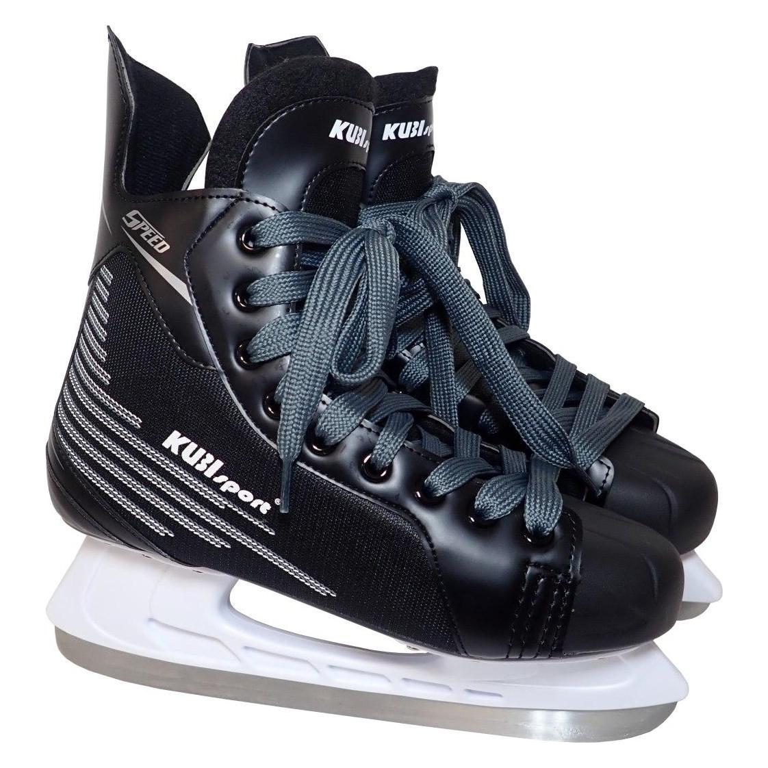 Kubi Sport Herren-Eishockeyschuhe für Jungs - robust, schwarz, für die Freizeit - KUBISPORT, Grösse 40 (78191399)
