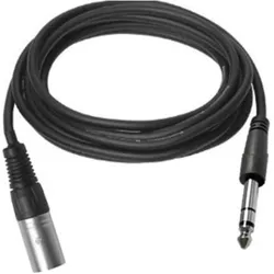 Vivolink XLR M - Stereo Jack 6.35mm 1 (1 m, XLR Kabel), Audiokabel