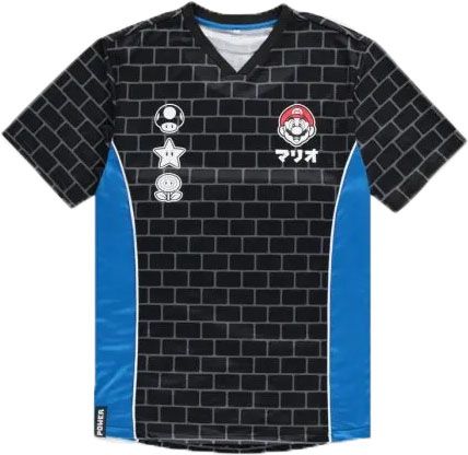 Difuzed Nintendo Super Mario Logo's Sports Jersey T-Shirt-Maat S (Diversen) Nieuw