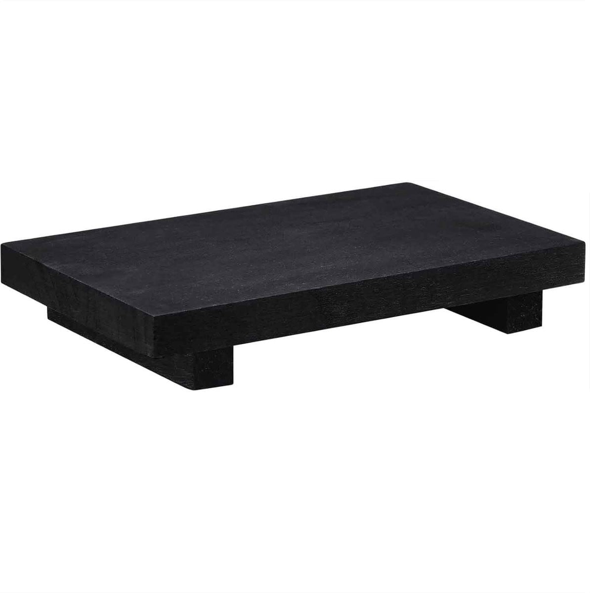 Dailygoods Zeepstandaard Handgemaakt van Massief Hout met Antislip Houten Dienblad