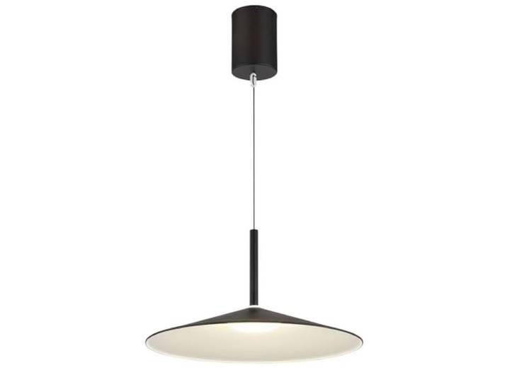 GLOBO Hängeleuchte Esszimmer Schwarz - Hängelampe Küche Höhenverstellbar - Küchenlampe LED Neutralweiß - Pendelleuchte Metall schirm 47 cm