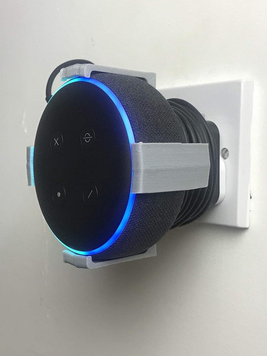 Grijs Muurbeugel voor Smart Speaker met Schroefloze Montage