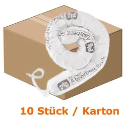 Absorptionsstrumpf PIG® SKIMMER Saugstrumpf 10 Stück Abmessung 8 cm Dia x 122 cm, Absorbiert 38 L je Karton