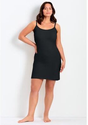 Plus Size Women's Essential Cotton Knit Slip by Avenue in Black (Size 22/24)