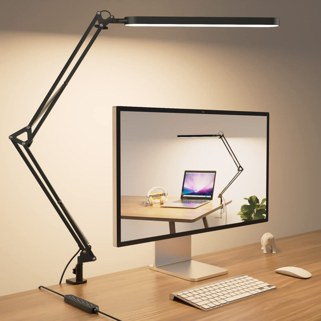 Ivy Bronx Cesaltina USB Desk Black