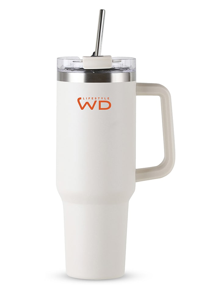 WD lifestyle Thermobecher ''American'' in Weiß - 1,2 l - onesize