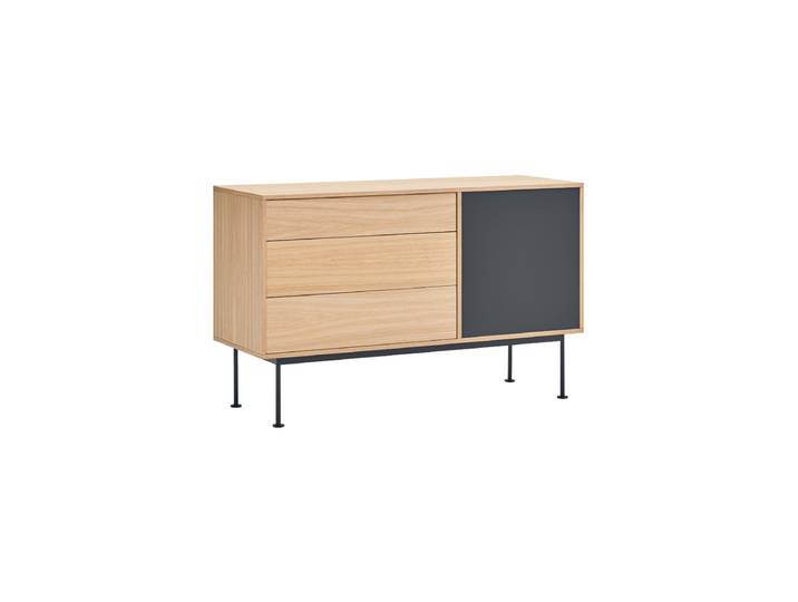Design Sideboard „Yoko“ Anthrazit / Eiche Teulat