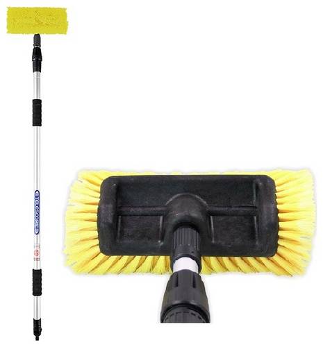 IWH 000203 mit Wasserstopp und Waschbürste Scheibenreiniger Teleskop 1 Set