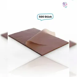 Blanc HYGIENIC Backtrennpapier groß, 57x78cm Lauge, 500 Blatt, Braun, Pergamentersatzpapier ungebleicht 39g/m2, nassfest