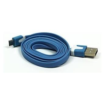 Logo USB-Kabel USB-A - microUSB 1 m Blau (1 m, USB 2.0) (35542279)