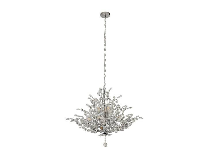 Kristall-Hängeleuchte Bouquet, Chromfarben, Metall, Glas, 150 cm, höhenverstellbar, Lampen & Leuchten, Leuchtenserien