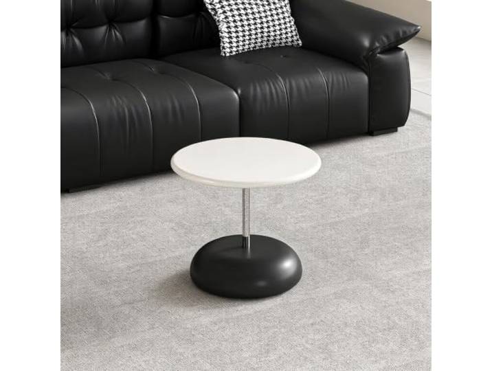 Runder Couchtisch aus Massivholz, Moderner Vintage-Stil für Wohnzimmer Massivholz, runde Form, moderner Stil, Vintage-Look, eleganter Stil, kleine Räume, Wohnzimmer, Wohnung
