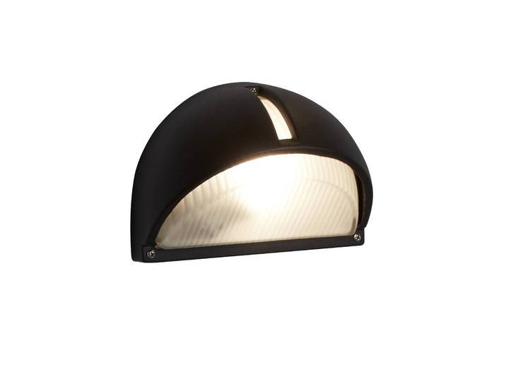 Searchlight Aussenwandleuchte Kentucky, dimmbar, schwarz, Aluminium, Modern, Wandleuchte außen
