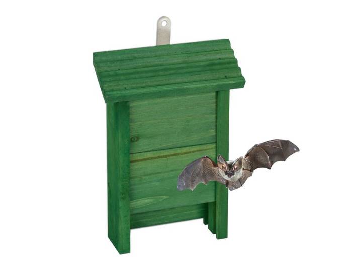 Relaxdays Grüner Fledermauskasten aus Holz