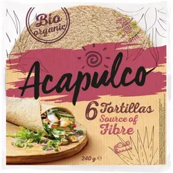 Acapulco Tortilla Wraps mit Weizenkleie bio (6St)