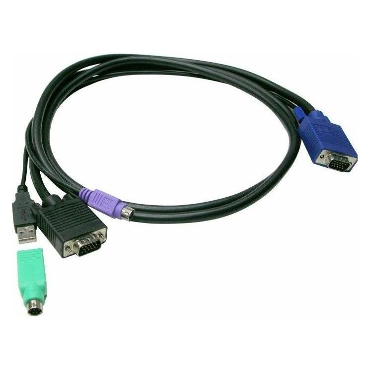 LevelOne Kabelis USB KVM Kabelis ACC-3202 USB+PS (ACC-3202)