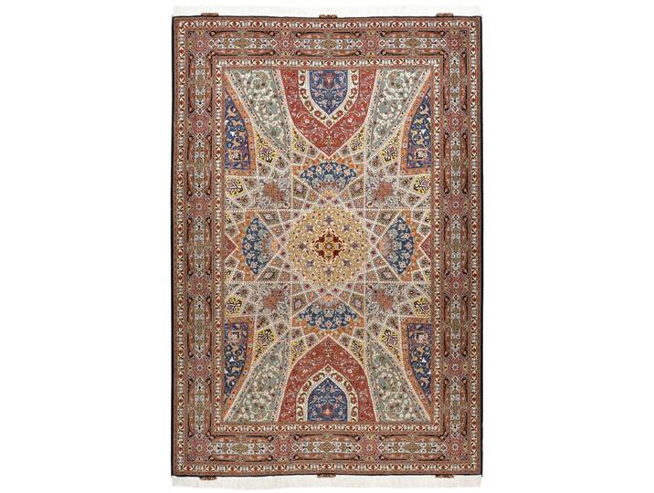 Täbriz 50Raj Teppich 208x309 Handgeknüpft Orientteppich Perserteppich Wolle mit Seide