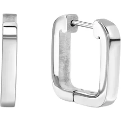 Paar Creolen FIRETTI "Schmuck Geschenk Ohrschmuck Ohrringe", silber (edelstahlfarben), Ohrringe, Damen, Edelstahl