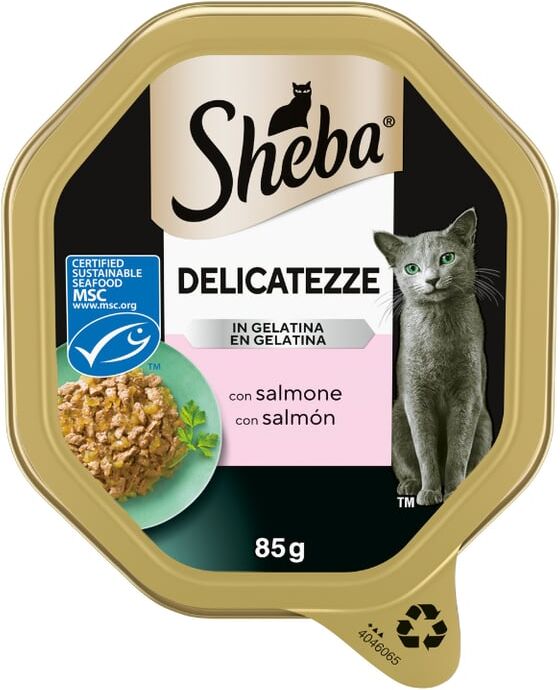 Sheba Delicatezze Salmão em Gelatina 22 unid x 85g