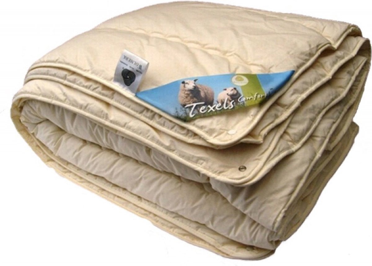 Texels Comfort Luxe 4-Seizoenen Wollen Dekbed - Litsjumeaux - 240 x 200 cm
