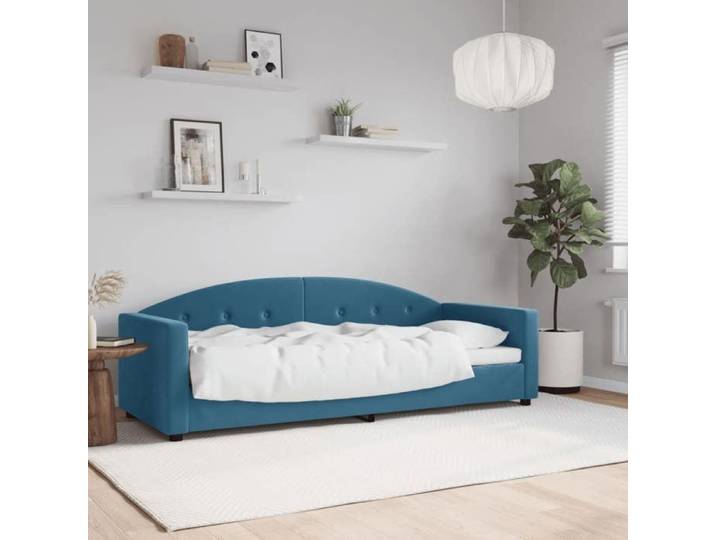 Lit journée/Lit de repos/1 place - Intemporel - bleu 80x200 cm velours Cdiscount2025  FAFA 1961618