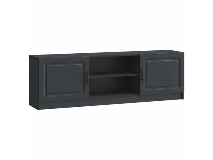 Meuble - Armoire TV - Noir - Meuble TV Noir 150x31x47 cm Bois d'ingénierie_27177