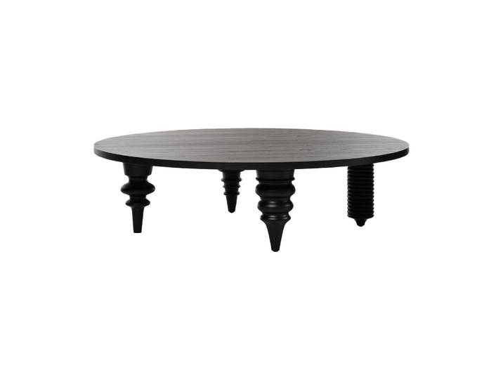 BD BARCELONA DESIGN table basse MULTILEG (Noir - MDF et frêne, aulne massif)