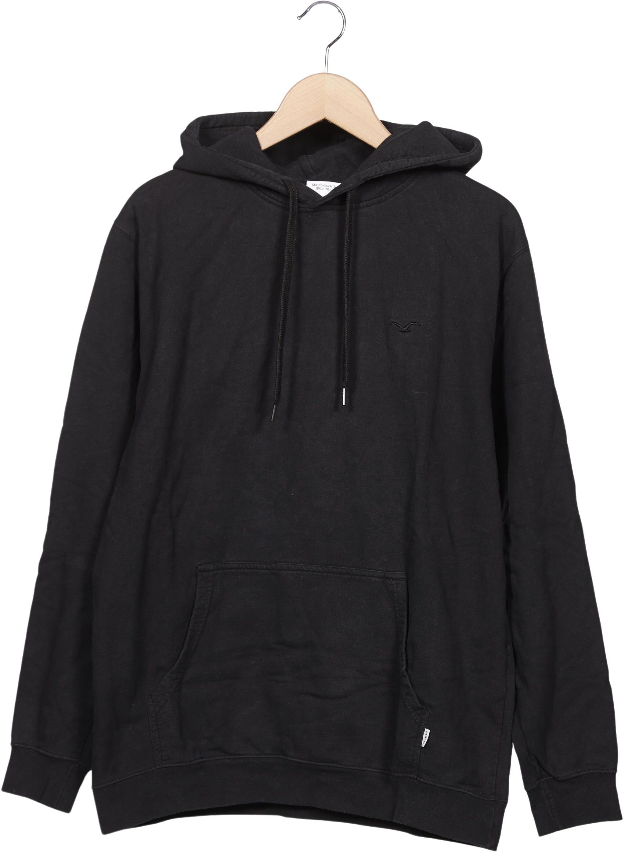 Cleptomanicx Herren Kapuzenpullover, Schwarz, Gr. L, Baumwolle - Second Hand
