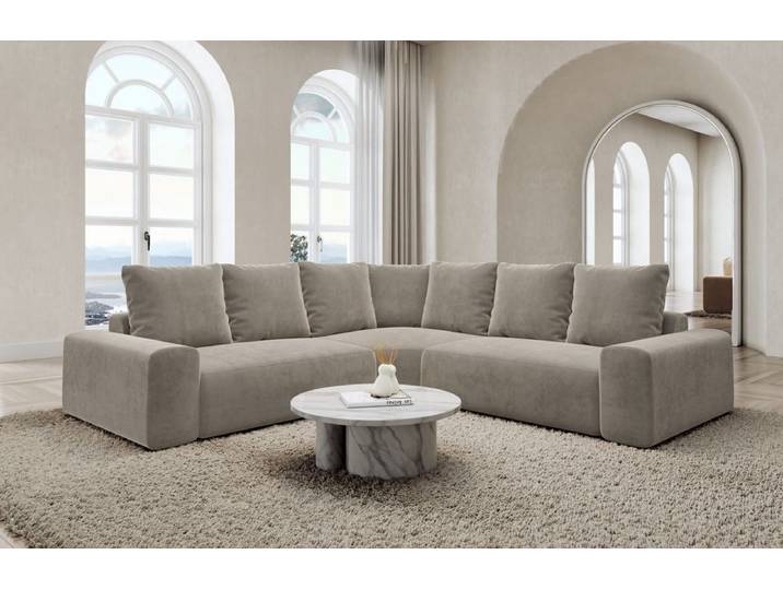 Couch Gomera L-Form in Stoff