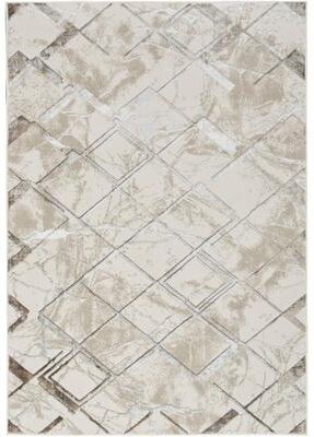 Nourison Glam Indoor Grey Geometric Area Rug