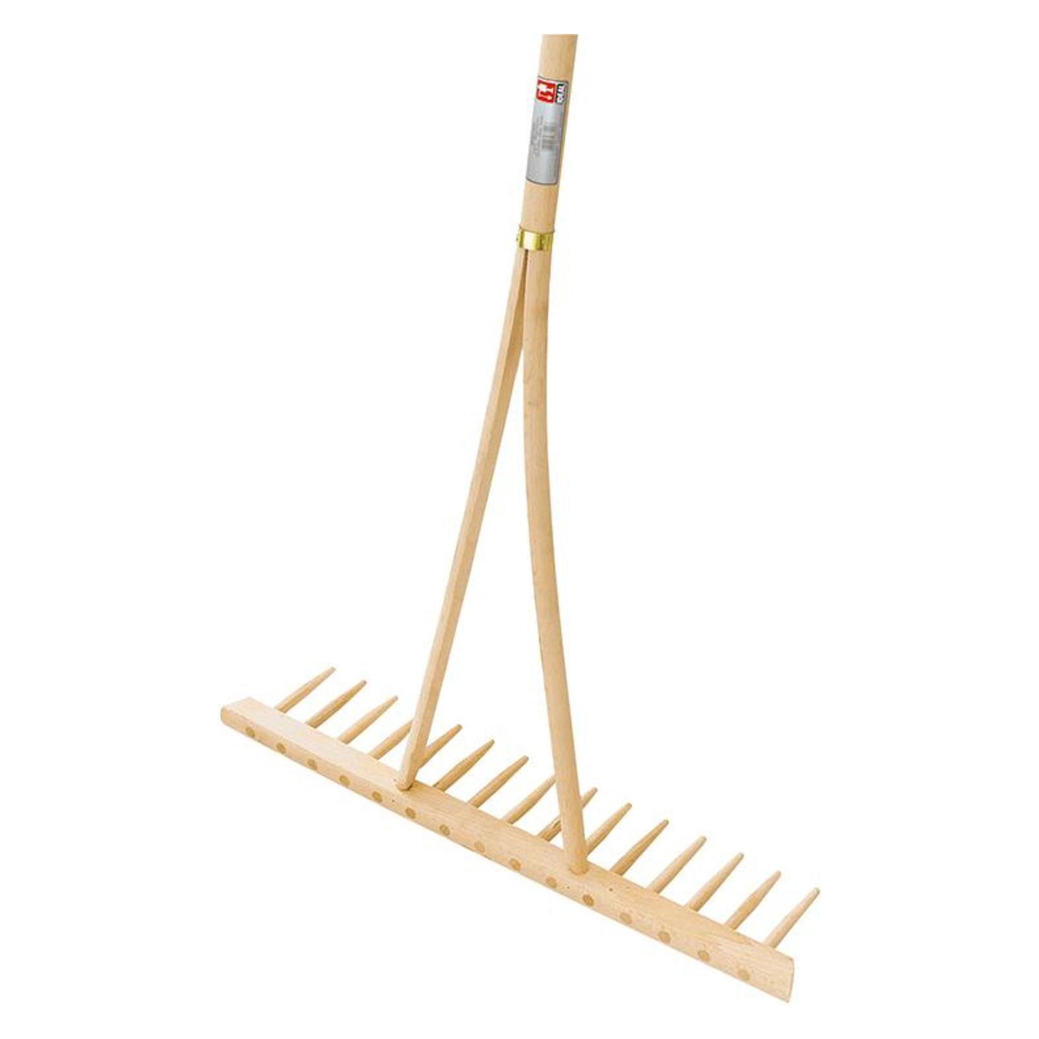 Idealspaten Holzrechen Buche 15 Zinken mit Stiel 1600mm (66431500)